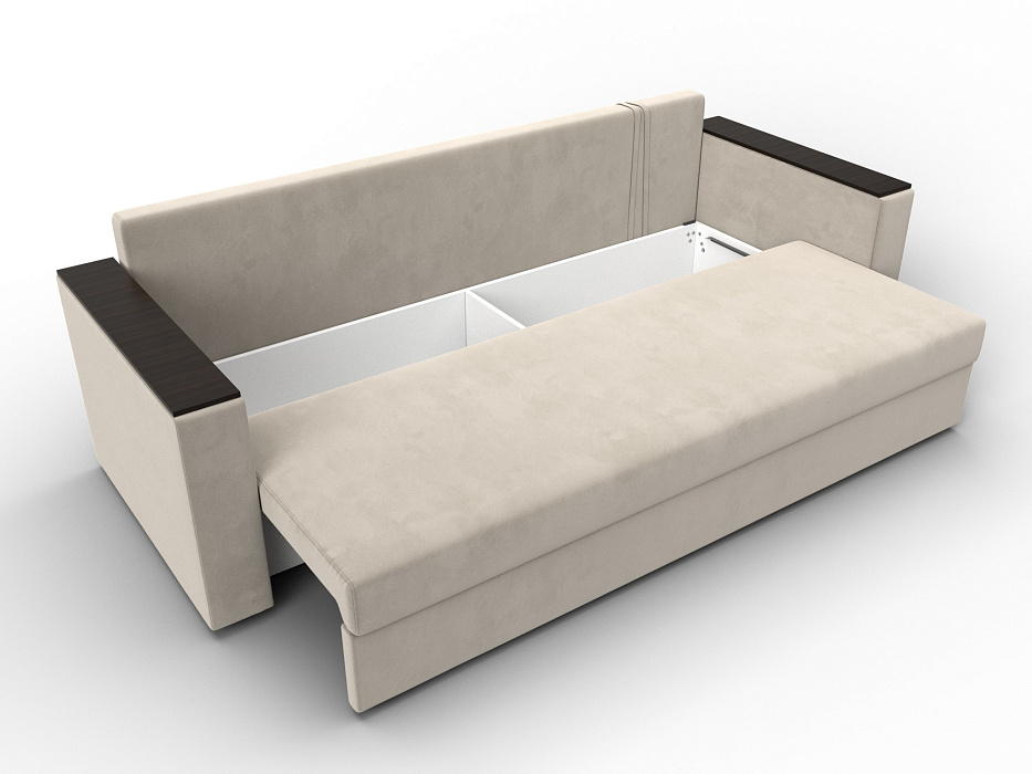 Диван прямой Атланта без стола (бежевый)