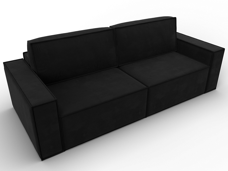 Диван прямой Куба (черный)
