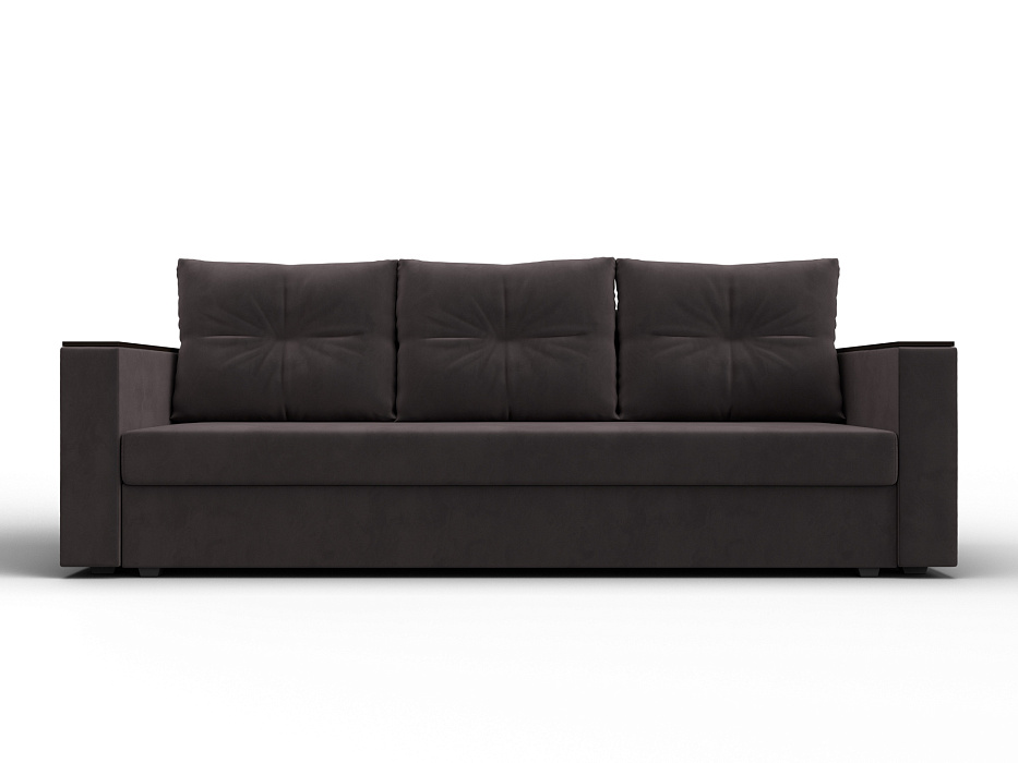 Диван прямой Атланта без стола (seven 727 коричневый)