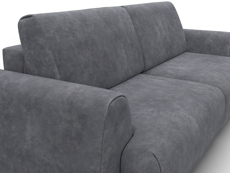 Диван прямой Лига-115 НПБ (brut 16 темно-серый)