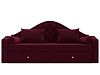 Прямой диван софа Сойер (бордовый)
