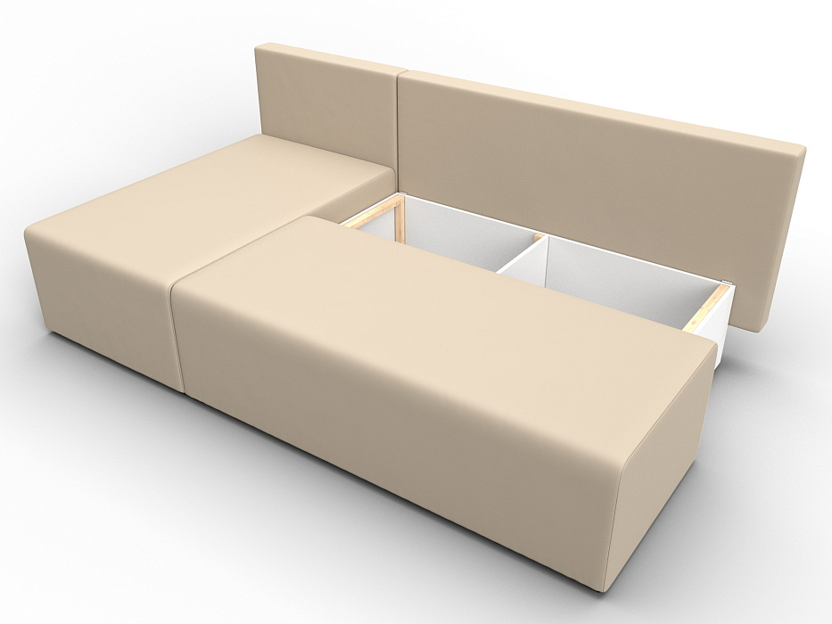Диван угловой Поло левый угол (бежевый)