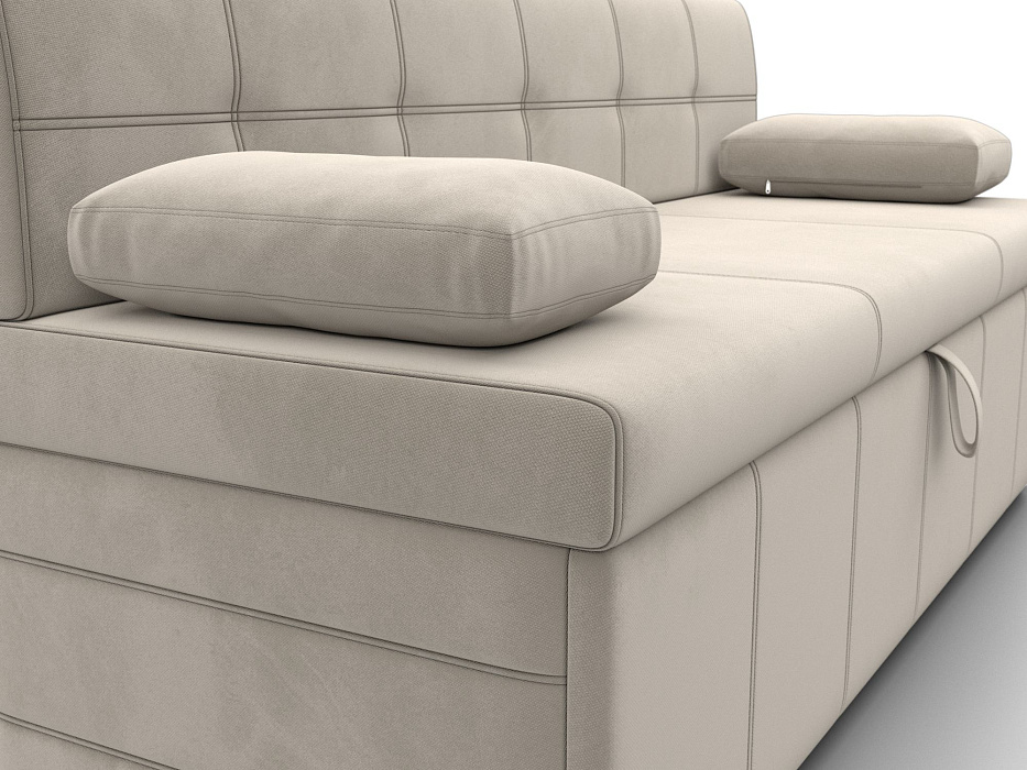 Диван кухонный прямой Лео (бежевый)