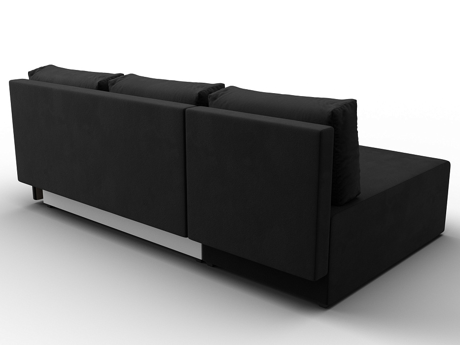 Диван угловой Поло левый угол (черный)