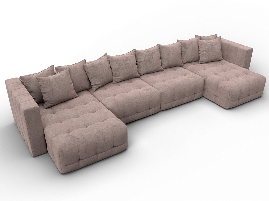 Диван П-образный Лига-052 НПБ Лонг (tower 05 бежевый)