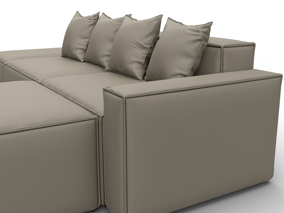 Диван угловой модульный Лига-063 угол правый (grifon 04 бежевый)