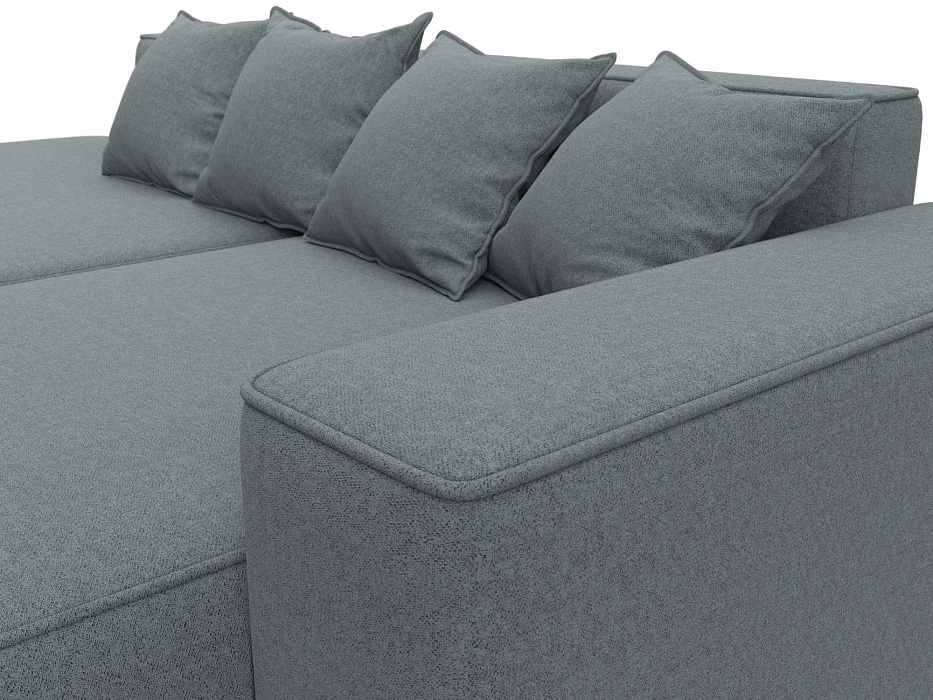 Диван угловой Лига-065 угол правый (амур 07 серый)