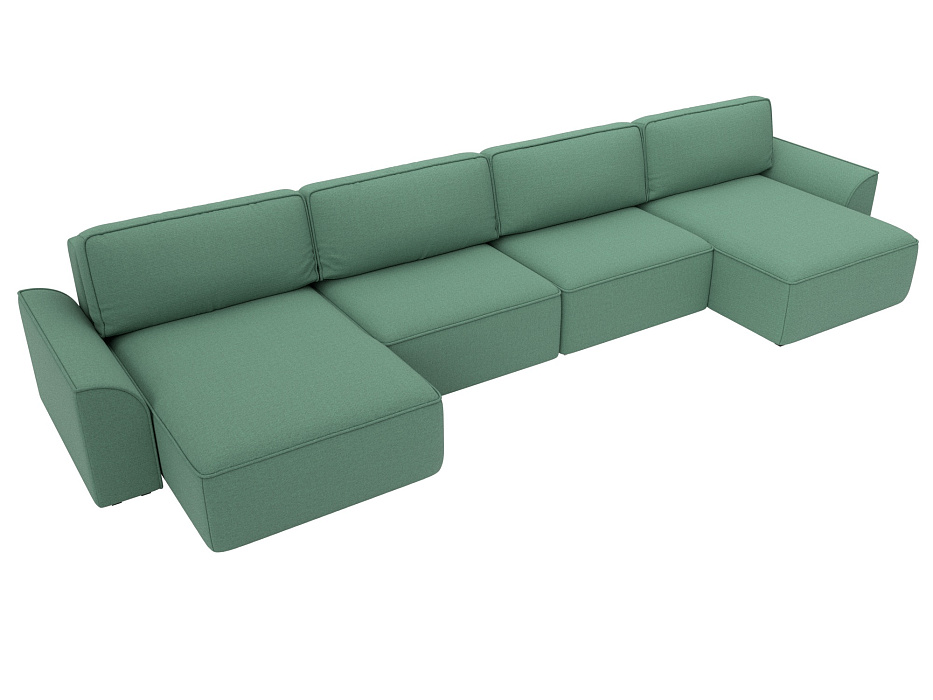 Диван П-образный Лига-048 НПБ лонг (амур 11 зеленый) Диван П-образный Лига-048 НПБ лонг (амур 11 зеленый)