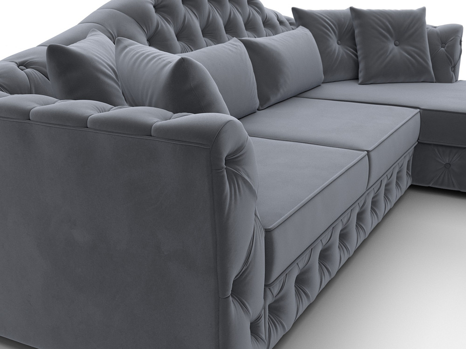 Диван угловой Артис правый угол (seven 17 серый)