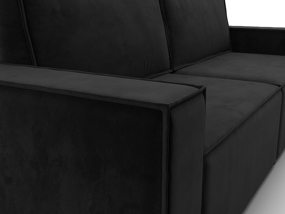 Диван прямой Куба (seven 35 черный)