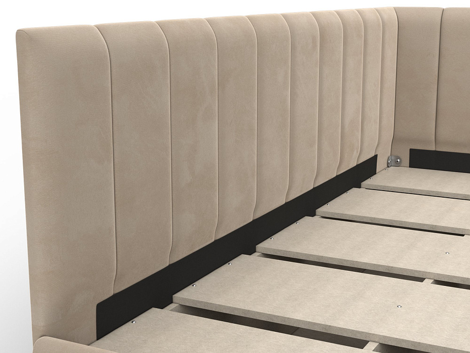 Кровать односпальная Лига-128 (90) (seven 729 бежевый)