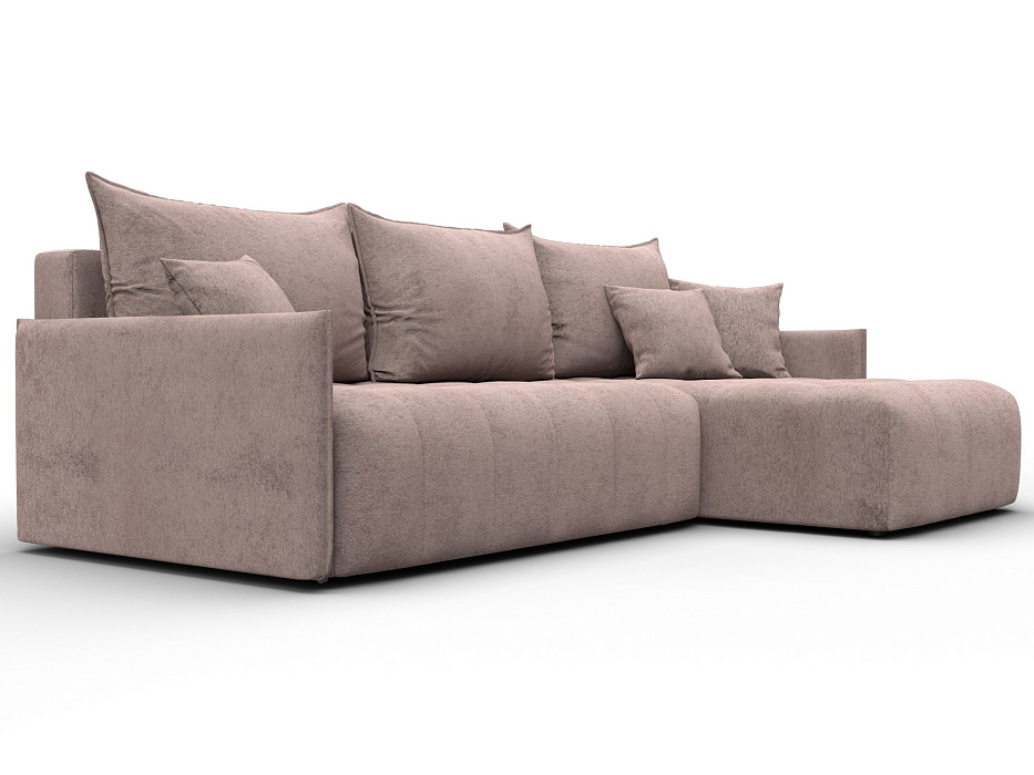 Диван угловой Лига-054 НПБ угол универсальный (tower 05 бежевый)