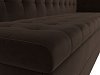 Кухонный диван Бриз с углом справа (коричневый цвет)