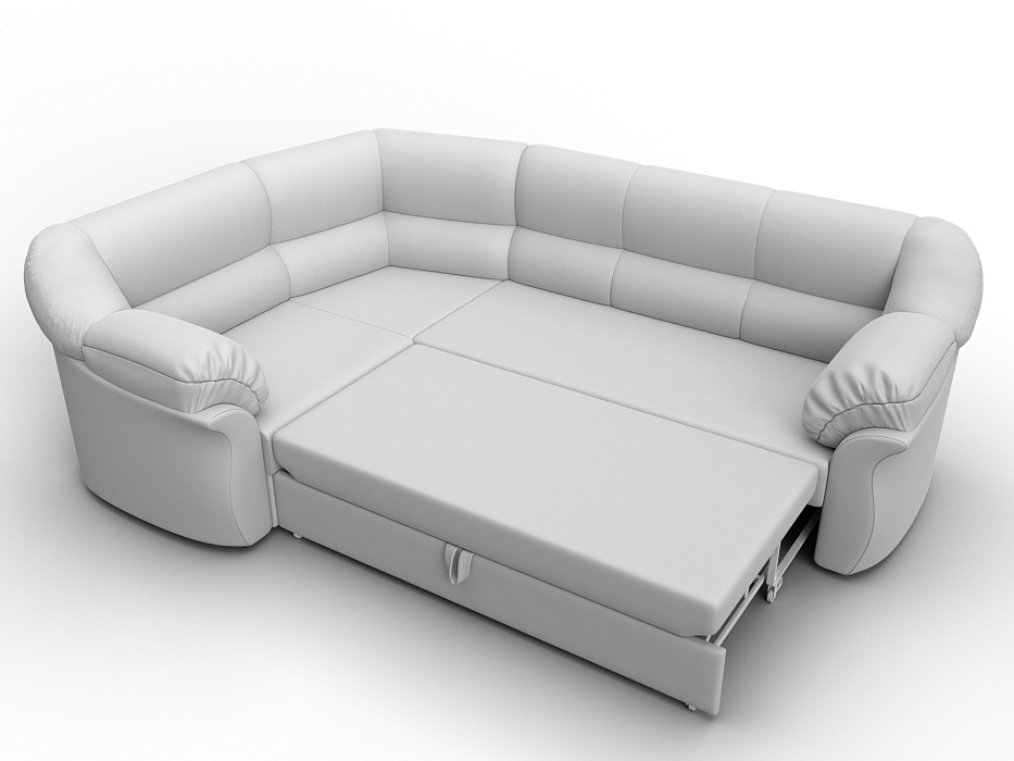 Диван угловой Карнелла левый угол (белый)