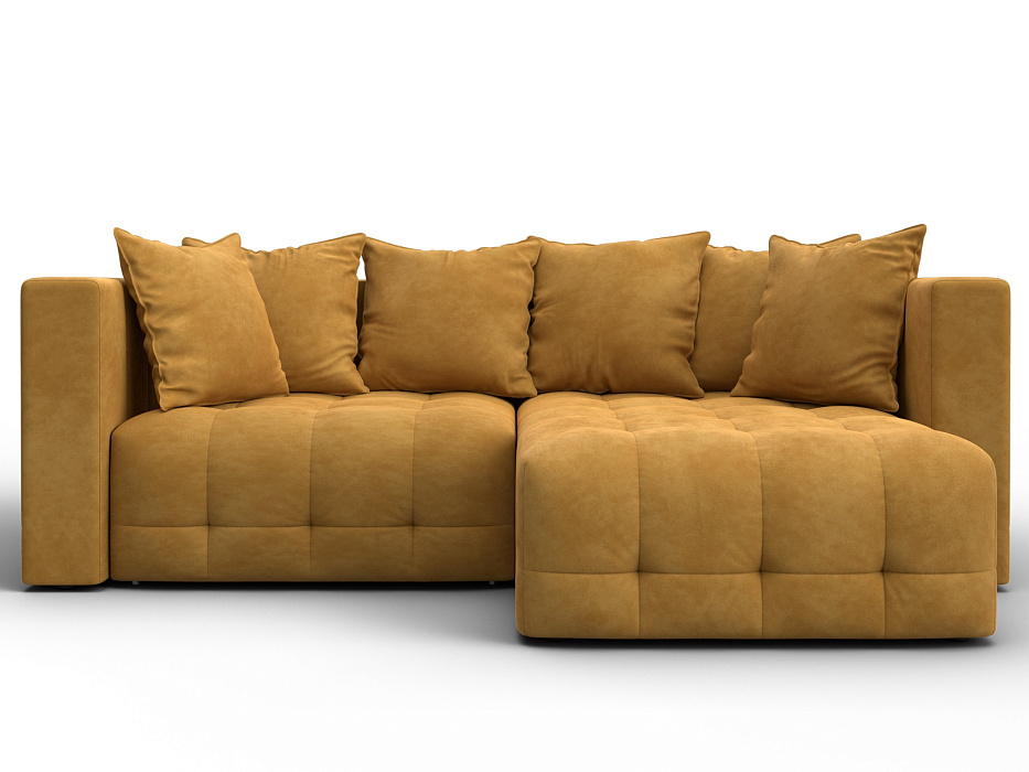 Диван угловой Лига-052 НПБ угол универсальный (brut 10 желтый)