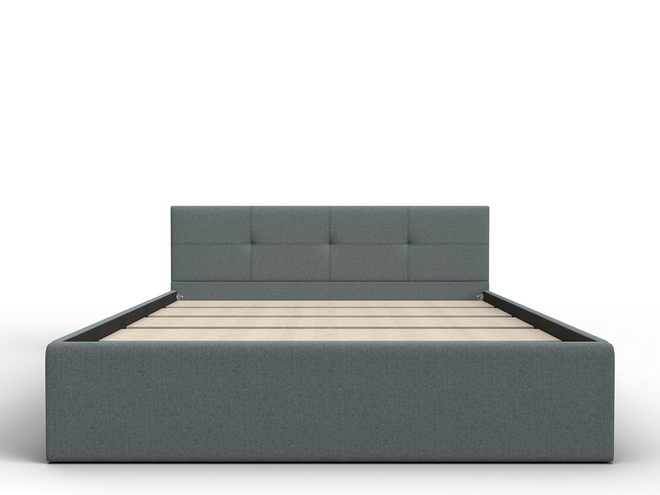 Кровать двухспальная Лига-127 (160) (амур 07 серый)