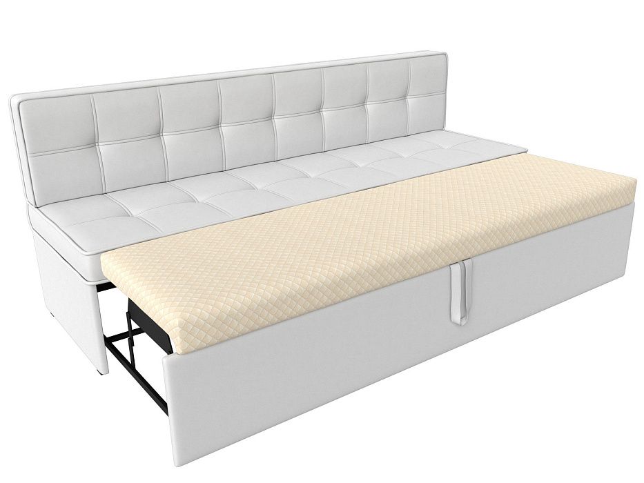 Диван кухонный прямой Техас (белый)