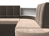 П-образный диван Тефида (бежевый\коричневый цвет)