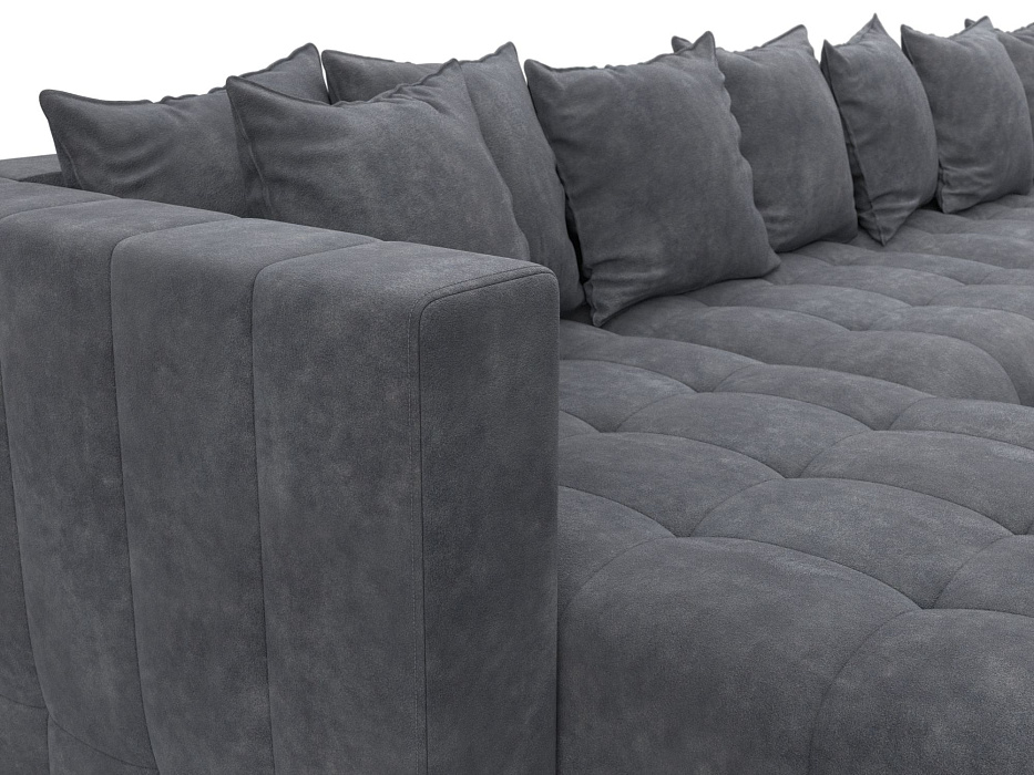 Диван П-образный Лига-052 НПБ МегаЛонг (brut 16 темно-серый) Диван П-образный Лига-052 НПБ МегаЛонг (brut 16 темно-серый)