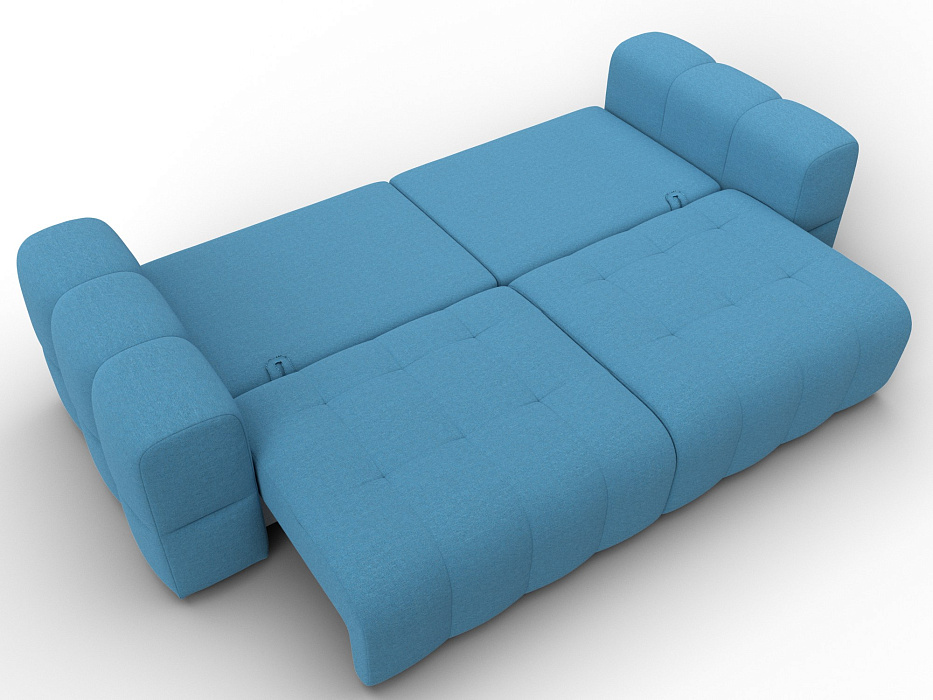 Диван прямой Лига-110 НПБ (амур 10 голубой)