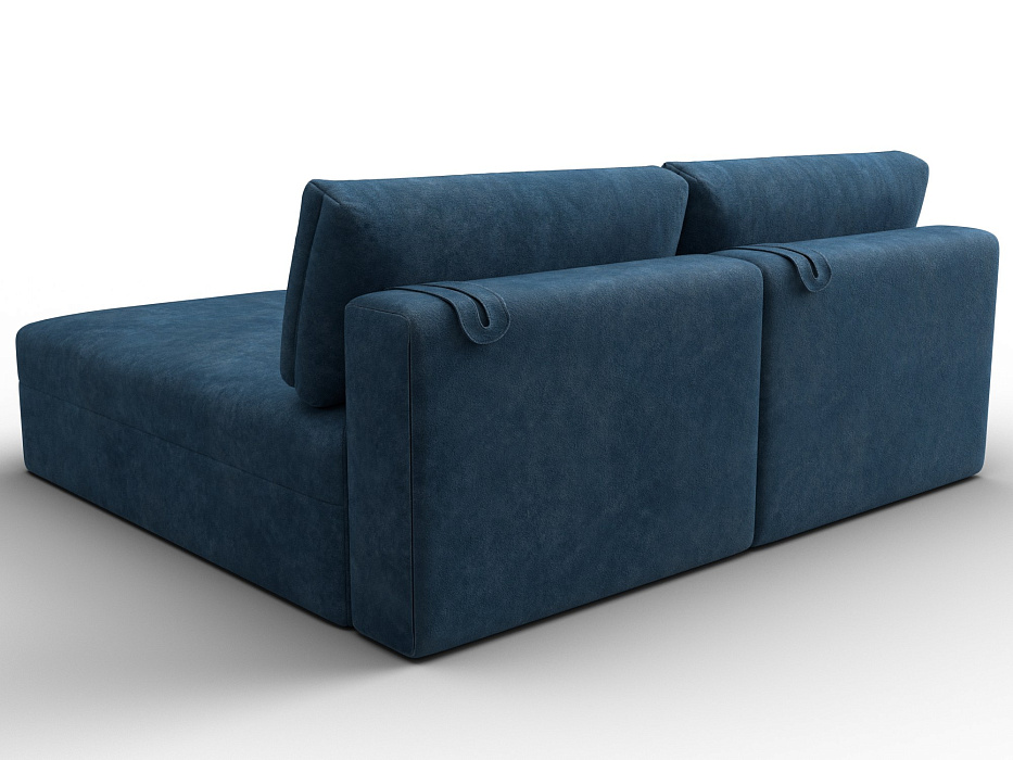 Диван угловой модульный Лига-060 НПБ угол универсальный (brut 11 синий)