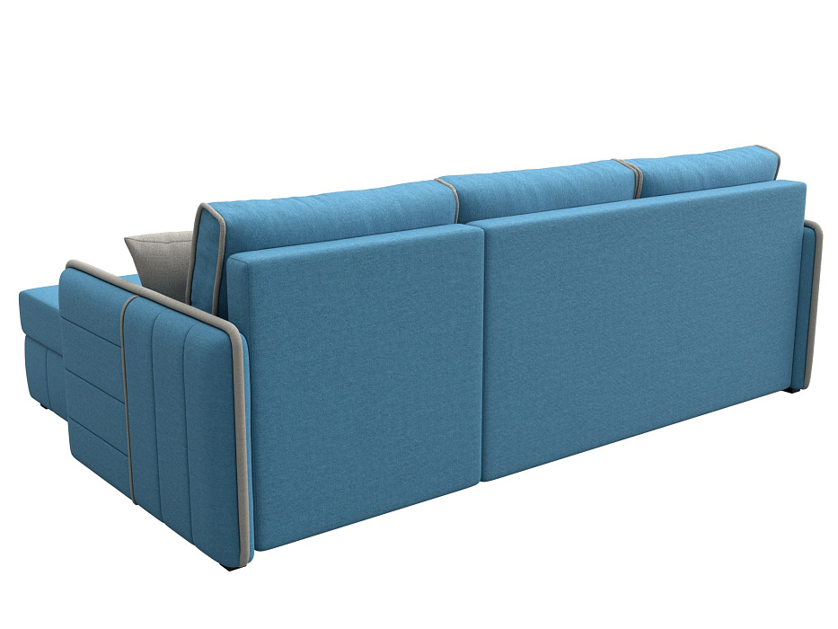 Диван угловой Лига-078 угол универсальный (амур 10 голубой;амур 02 бежевый)