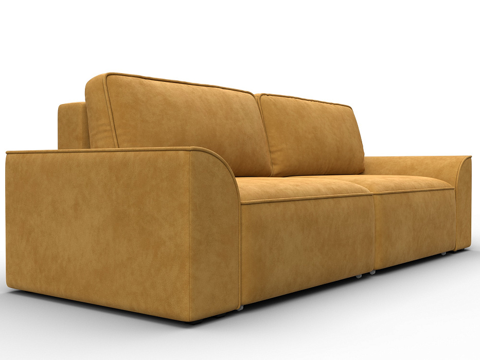 Диван прямой Лига-048 НПБ (brut 10 желтый)