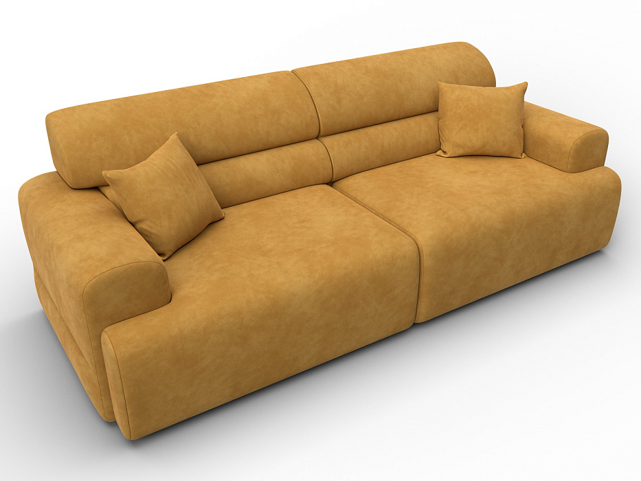 Диван прямой Лига-109 НПБ (brut 10 желтый)