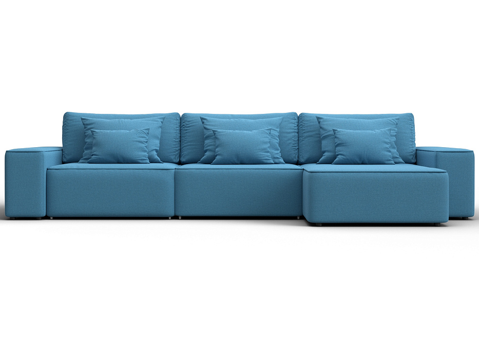 Диван угловой Лига-074 угол универсальный (амур 10 голубой)