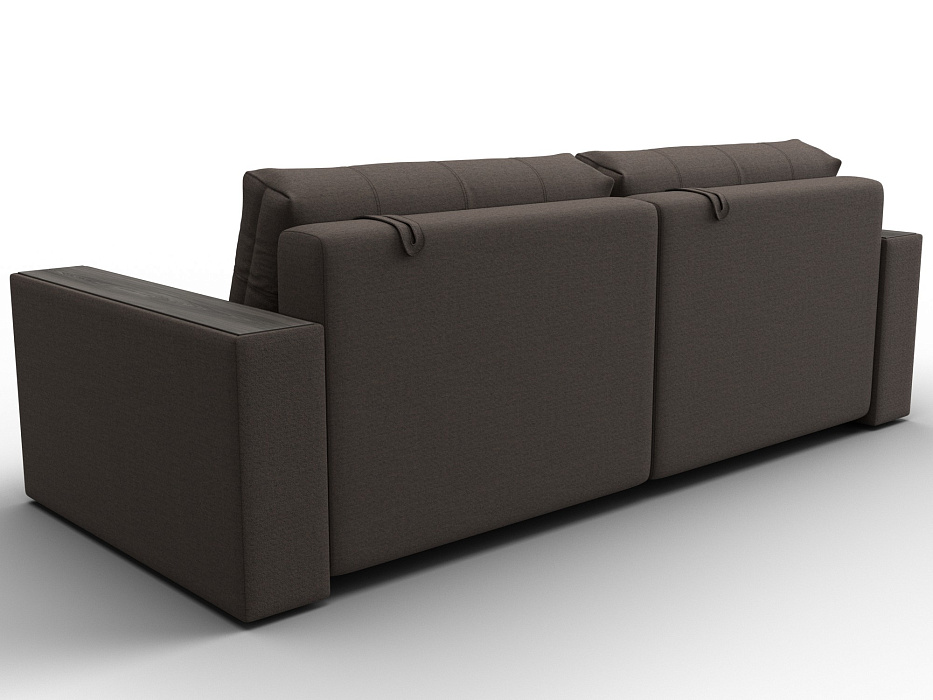 Диван прямой с декором Лига-049 НПБ (амур 05 коричневый)