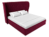 Интерьерная кровать Далия 160 (бордовый цвет)