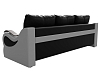 Прямой диван Меркурий еврокнижка (черный\белый цвет)