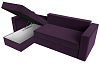 Угловой диван Принстон левый угол (фиолетовый\черный цвет)