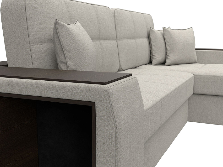 Диван угловой Брюссель правый угол (амур 02 бежевый)