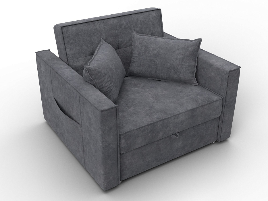 Кресло-кровать Лига-104 (80) (brut 16 темно-серый)