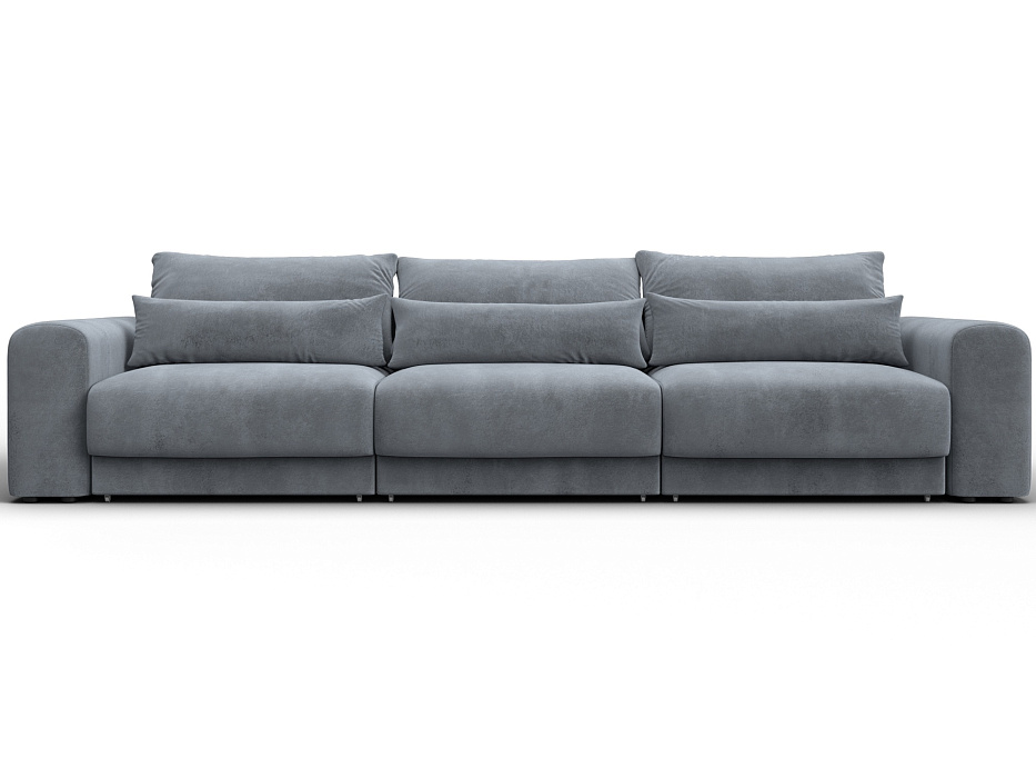 Диван прямой Лига-056 НПБ Лонг (tower 10 серый)