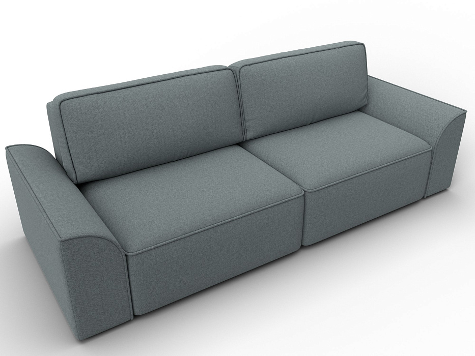 Диван прямой Лига-048 НПБ (амур 07 серый)