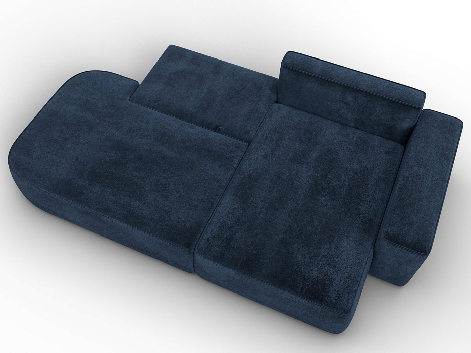 Диван угловой Лига-065 угол правый (tower 13 синий)