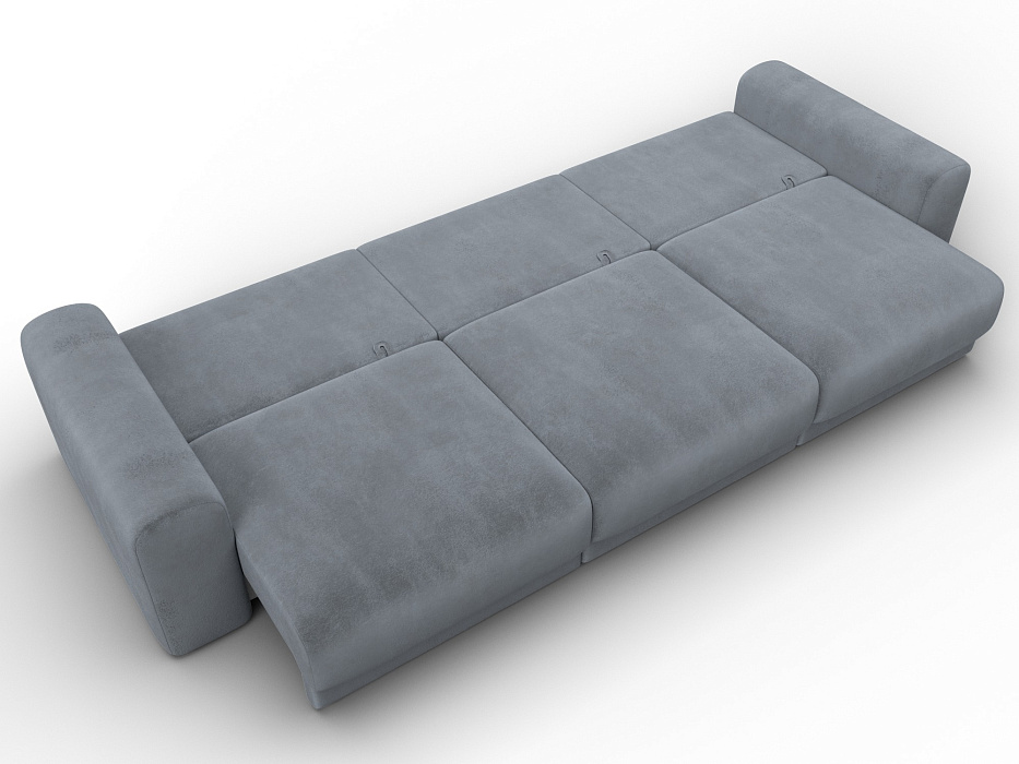 Диван прямой Лига-056 НПБ Лонг (tower 10 серый)