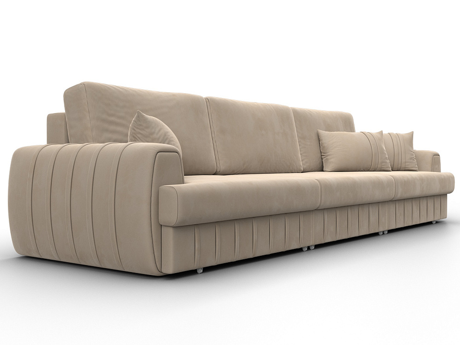 Диван прямой Лига-057 НПБ Лонг (seven 729 бежевый)