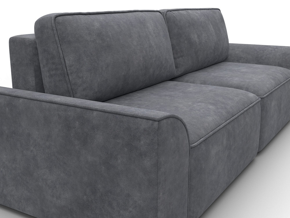 Диван прямой Лига-048 НПБ (brut 16 темно-серый)