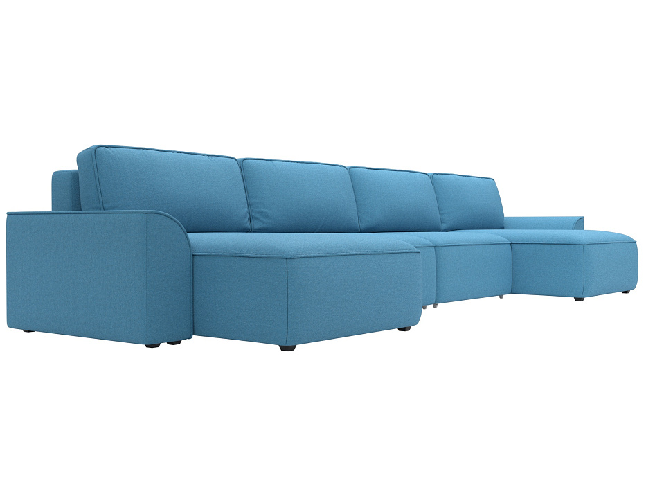 Диван П-образный Лига-048 НПБ лонг (амур 10 голубой) Диван П-образный Лига-048 НПБ лонг (амур 10 голубой)