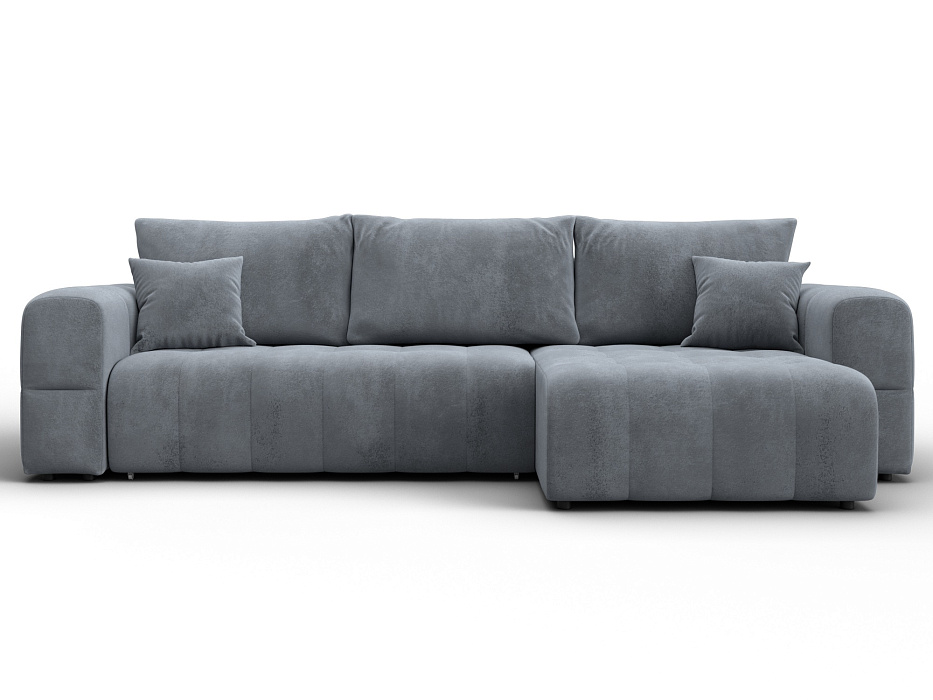 Диван угловой Лига-110 НПБ угол универсальный (tower 10 серый)