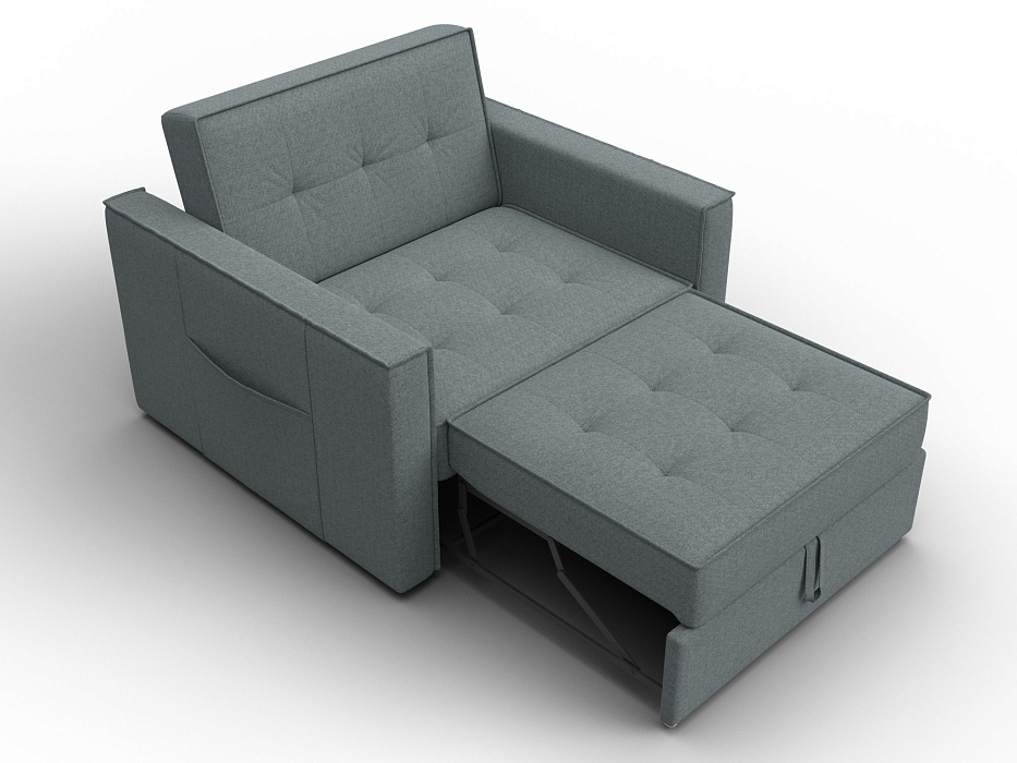 Кресло-кровать Лига-104 (80) (амур 07 серый)