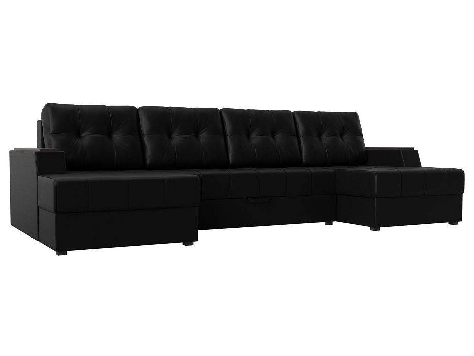 П-образный диван Эмир (черный цвет)