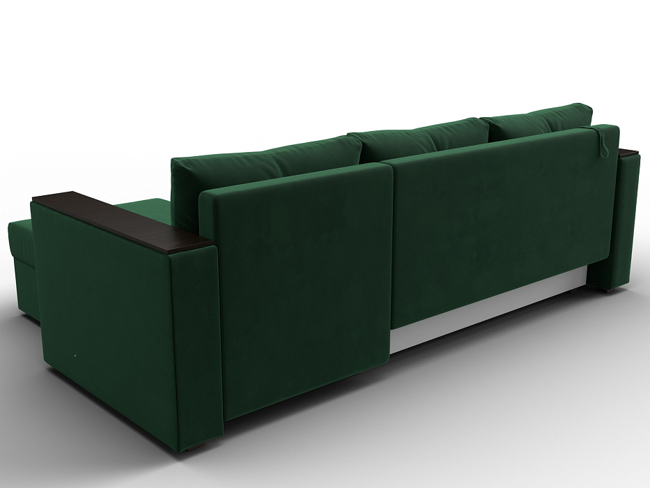 Диван угловой Атланта без стола универсальный угол (seven 626 зеленый)