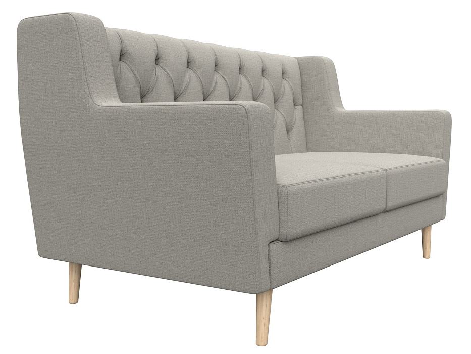 Диван кухонный прямой Брайтон 2 Люкс (амур 02 бежевый)