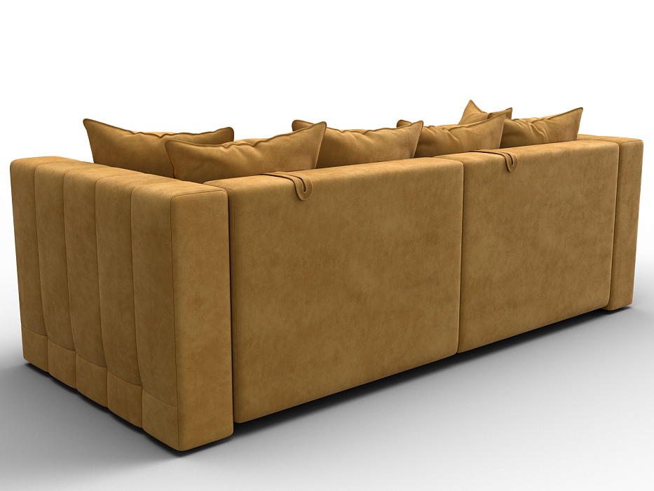 Диван прямой Лига-052 НПБ (brut 10 желтый)