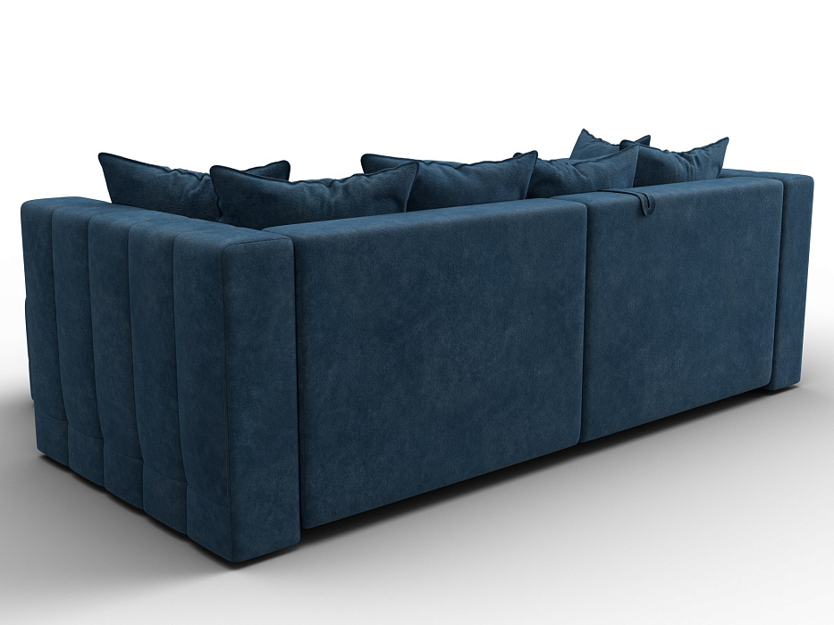 Диван угловой Лига-052 НПБ угол универсальный (brut 11 синий)