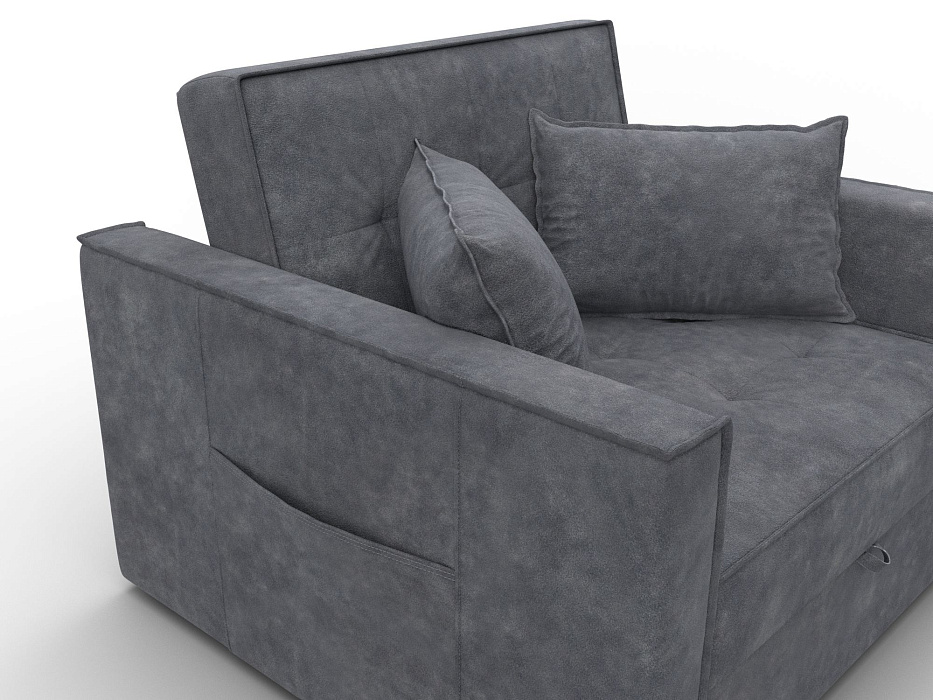 Кресло-кровать Лига-104 (80) (brut 16 темно-серый)